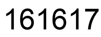 Number 161617 black image