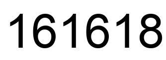 Number 161618 black image