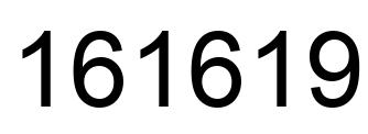 Number 161619 black image