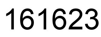 Number 161623 black image