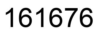 Number 161676 black image