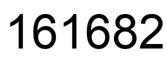 Number 161682 black image