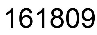 Number 161809 black image