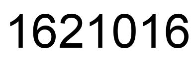 Number 1621016 black image
