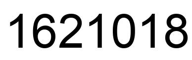 Number 1621018 black image