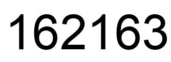 Number 162163 black image