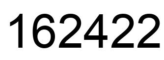 Número 162422 imagen negro