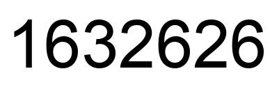 Number 1632626 black image