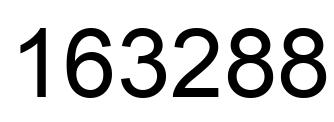 Number 163288 black image