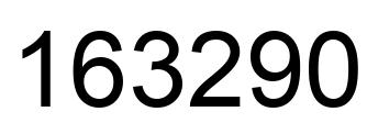 Number 163290 black image