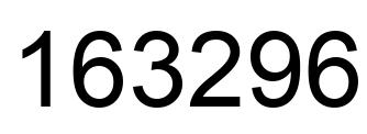 Number 163296 black image