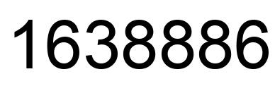Number 1638886 black image