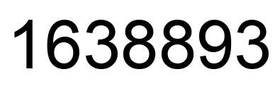 Number 1638893 black image