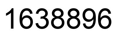 Number 1638896 black image