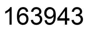 Number 163943 black image