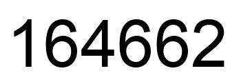 Number 164662 black image