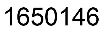 Number 1650146 black image