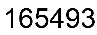 Número 165493 imagen negro