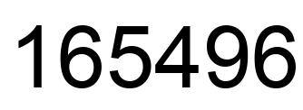 Número 165496 imagen negro