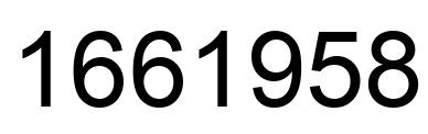Número 1661958 imagen negro