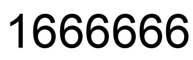Número 1666666 imagen negro
