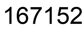 Número 167152 imagen negro