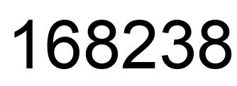 Número 168238 imagen negro