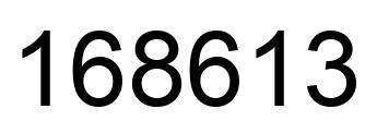 Número 168613 imagen negro