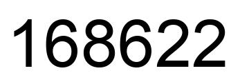 Número 168622 imagen negro
