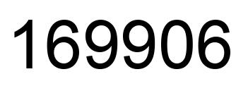 Number 169906 black image
