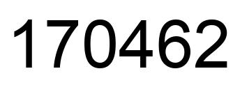 Número 170462 imagen negro