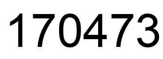 Número 170473 imagen negro