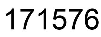 Number 171576 black image