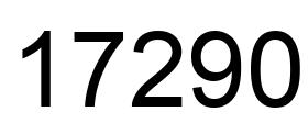 Number 17290 black image