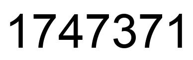 Número 1747371 imagen negro