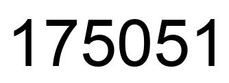Number 175051 black image