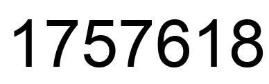 Número 1757618 imagen negro