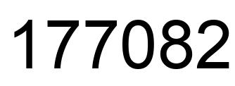 Número 177082 imagen negro