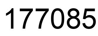 Número 177085 imagen negro
