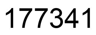 Número 177341 imagen negro