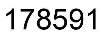 Number 178591 black image