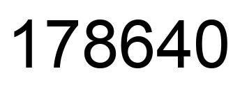 Number 178640 black image