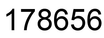 Number 178656 black image