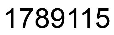 Number 1789115 black image