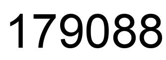 Number 179088 black image
