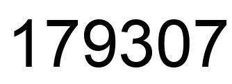 Número 179307 imagen negro