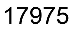 Número 17975 imagen negro