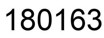 Número 180163 imagen negro