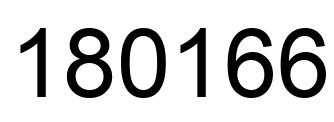 Number 180166 black image