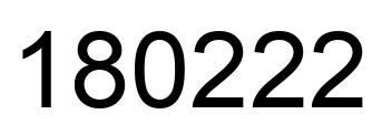 Number 180222 black image